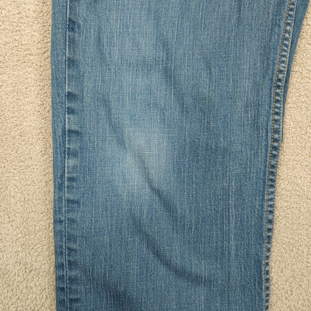 Levi Strauss 514 Straight Leg Jeans - Mens 38x30 - Blue Denim Stretch - Picture 11 of 16